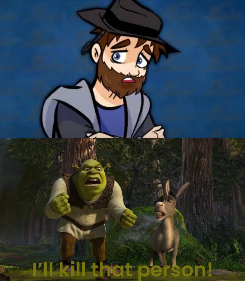 shrek hates Blank Meme Template