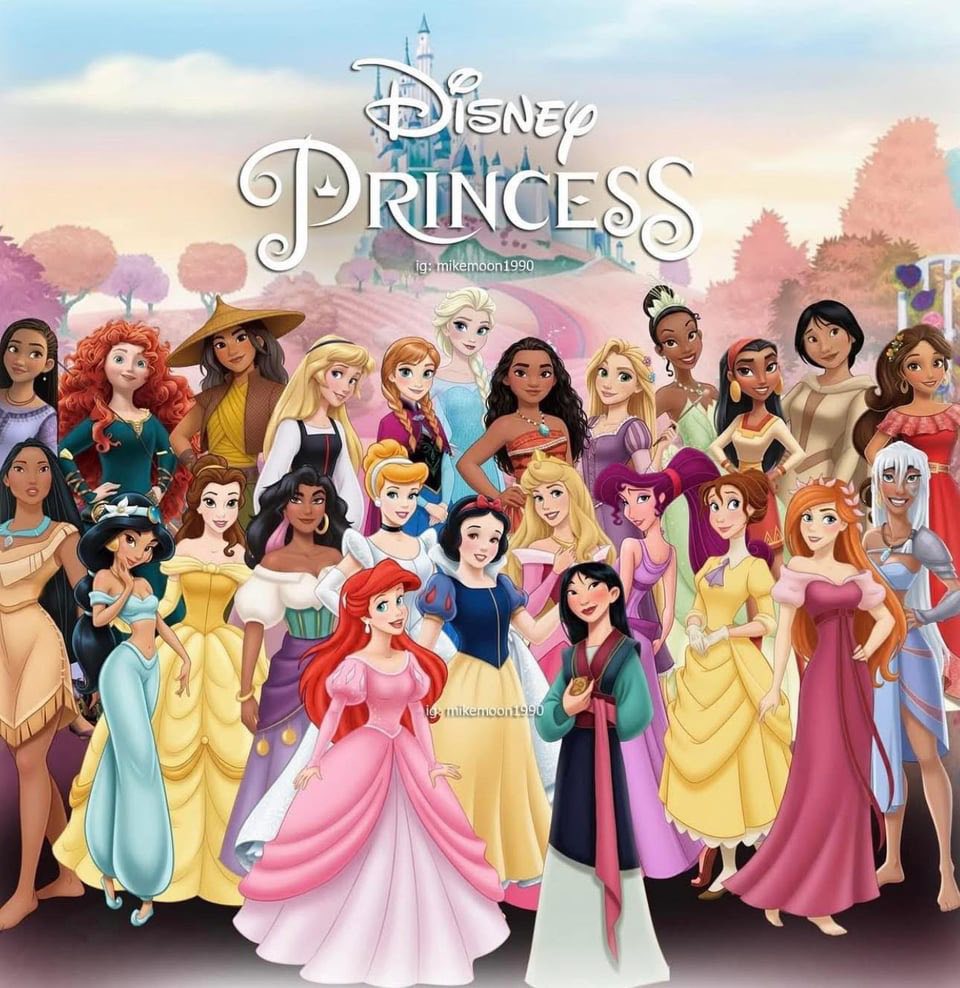 Disney Princess Wallpaper Blank Meme Template