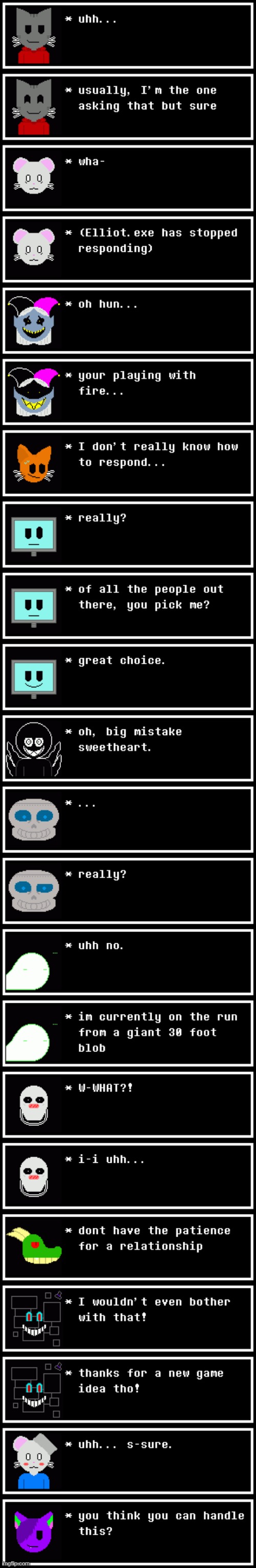 how my oc's would react to getting asked out | made w/ Imgflip meme maker