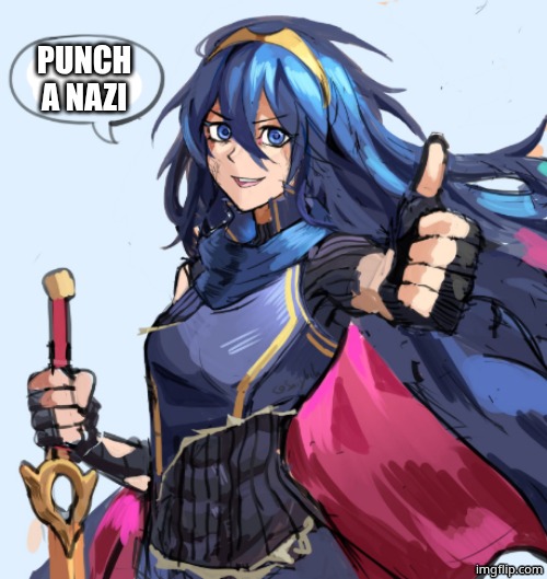 the future CAN change | PUNCH A NAZI | image tagged in the future can change | made w/ Imgflip meme maker