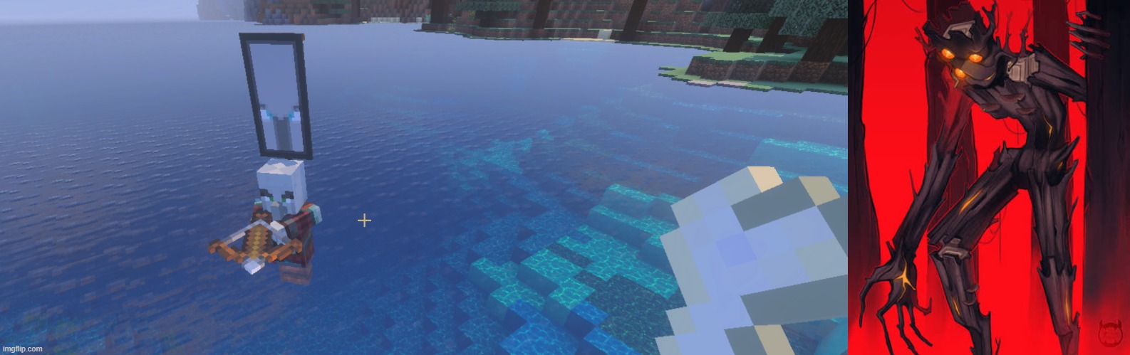 image tagged in pillager that is an illager captain,creaking | made w/ Imgflip meme maker