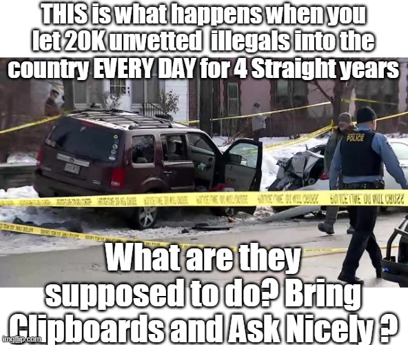 Sorry but the pendulum DO swing It's swinging back now | THIS is what happens when you let 20K unvetted  illegals into the country EVERY DAY for 4 Straight years; What are they supposed to do? Bring Clipboards and Ask Nicely ? | image tagged in mn ice agent shooting meme | made w/ Imgflip meme maker