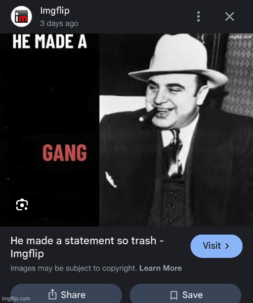 So… I found my own meme on Google search. | made w/ Imgflip meme maker