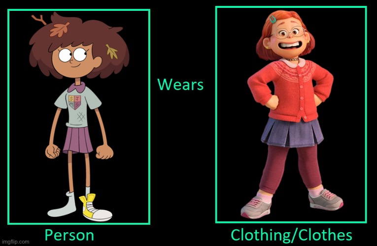 What if Anne Boonchuy Wears Mei Lee’s Outifit | image tagged in what if person wears clothing,amphibia,turning red,anne boonchuy,mei lee,meilin lee | made w/ Imgflip meme maker