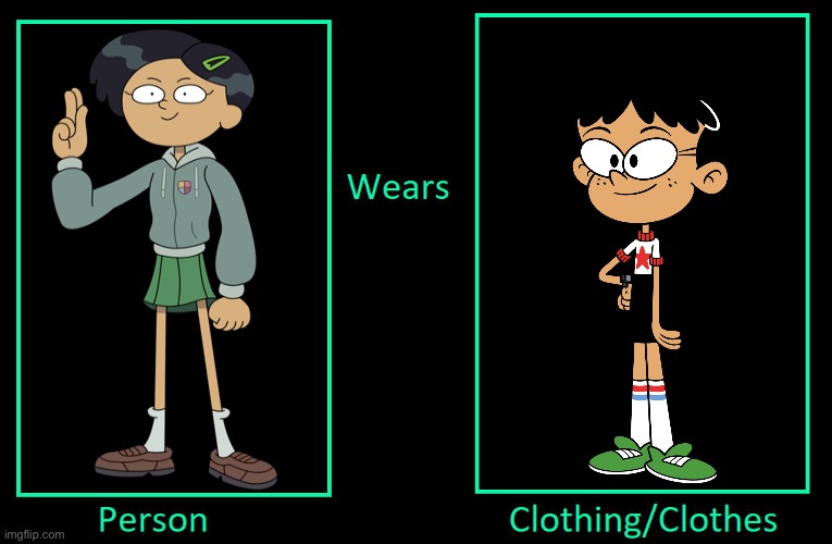 What if Marcy Wu Wears Stella Zhau‘s Outfit | image tagged in what if person wears clothing,stella zhau,marcy wu,amphibia,the loud house,same voice | made w/ Imgflip meme maker