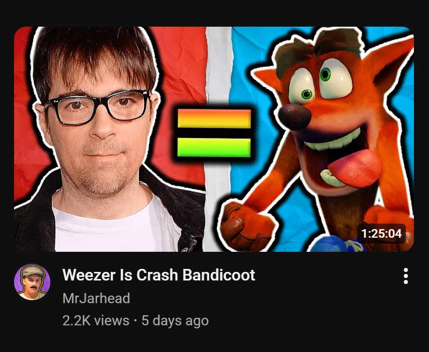 crash | image tagged in weezer,crash bandicoot,crash | made w/ Imgflip meme maker