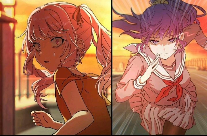 mizuki running from mafuyu Blank Meme Template