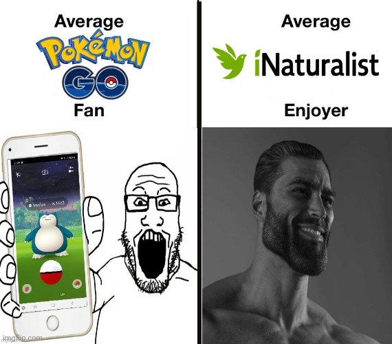 Sorry, but I prefer real animals. | image tagged in average fan vs average enjoyer,memes,pokemon go,funny memes,relatable memes,lol | made w/ Imgflip meme maker