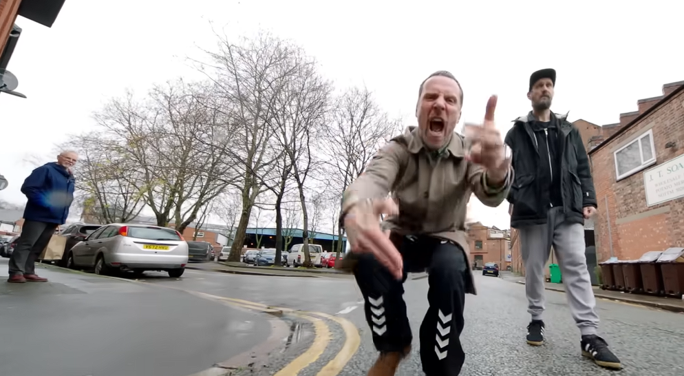 Sleaford Mods Nudge It with anonymous guy Blank Meme Template