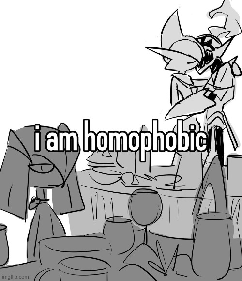 for the record, I'm not, it's supposed to be a joke about Zero and Sol being gay and Zero's little sister being homophobic | made w/ Imgflip meme maker