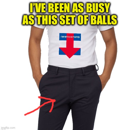 I’VE BEEN AS BUSY AS THIS SET OF BALLS | made w/ Imgflip meme maker