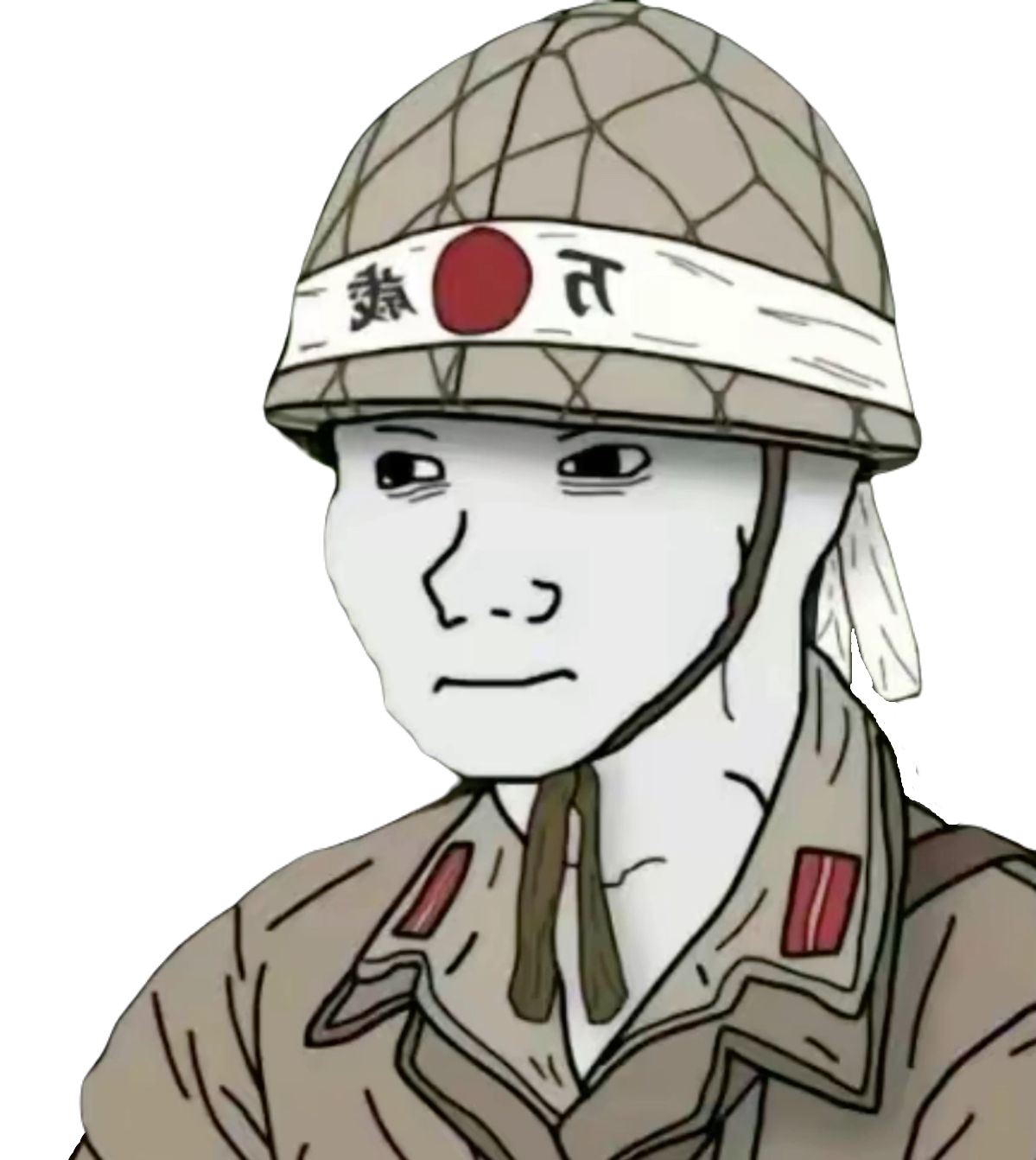 Imperial japanese wojak Blank Meme Template
