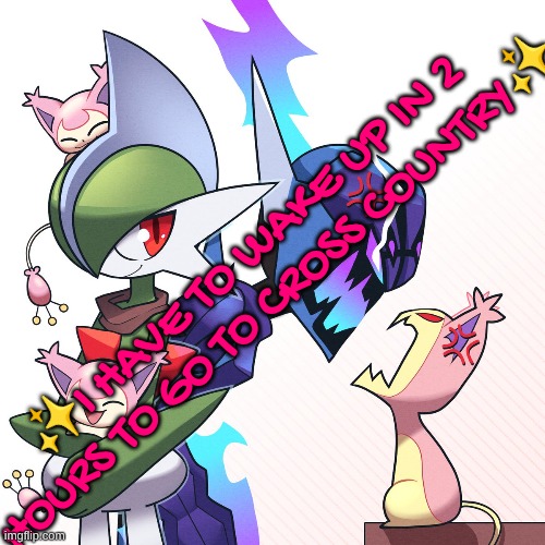 and it's probably a speed work day and not a long run TwT | ✨I HAVE TO WAKE UP IN 2 HOURS TO GO TO CROSS COUNTRY✨ | made w/ Imgflip meme maker