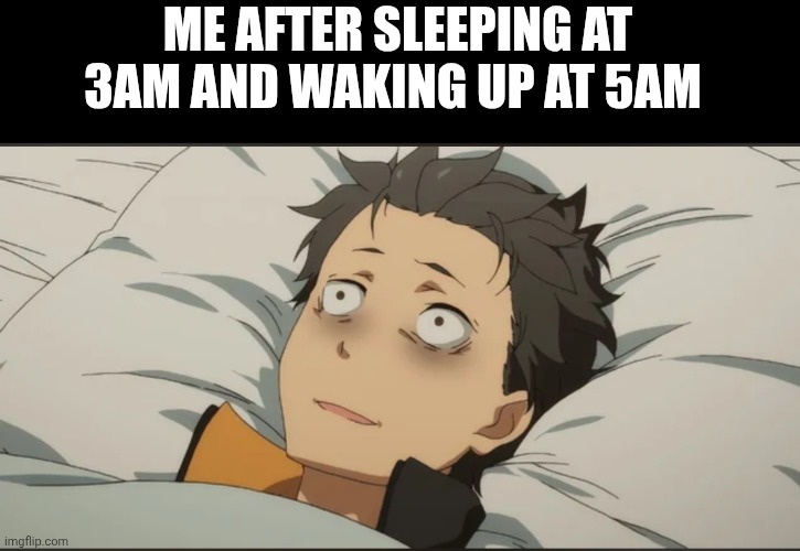 Me at 2hr of sleep Blank Meme Template