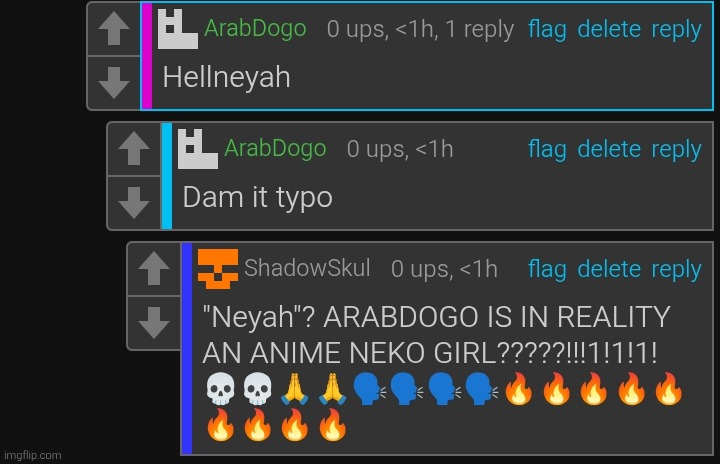 Heeeeyyyyyy broo, lil reminder :3 | image tagged in animearabnekogirl | made w/ Imgflip meme maker