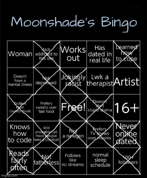 Wow | image tagged in moonshade's bingo 2025 | made w/ Imgflip meme maker