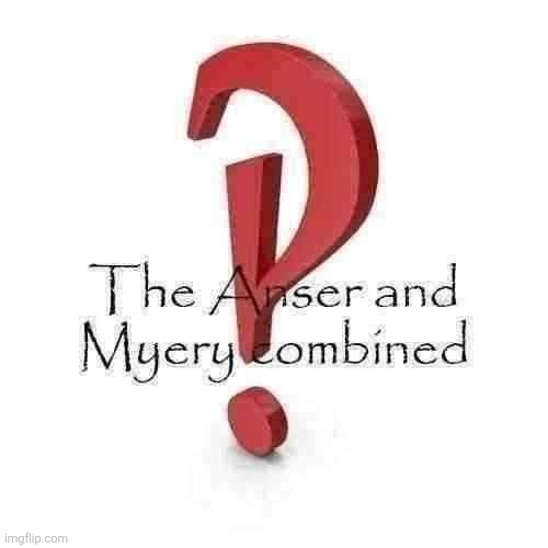 The Anser and Myery combined | image tagged in the anser and myery combined | made w/ Imgflip meme maker