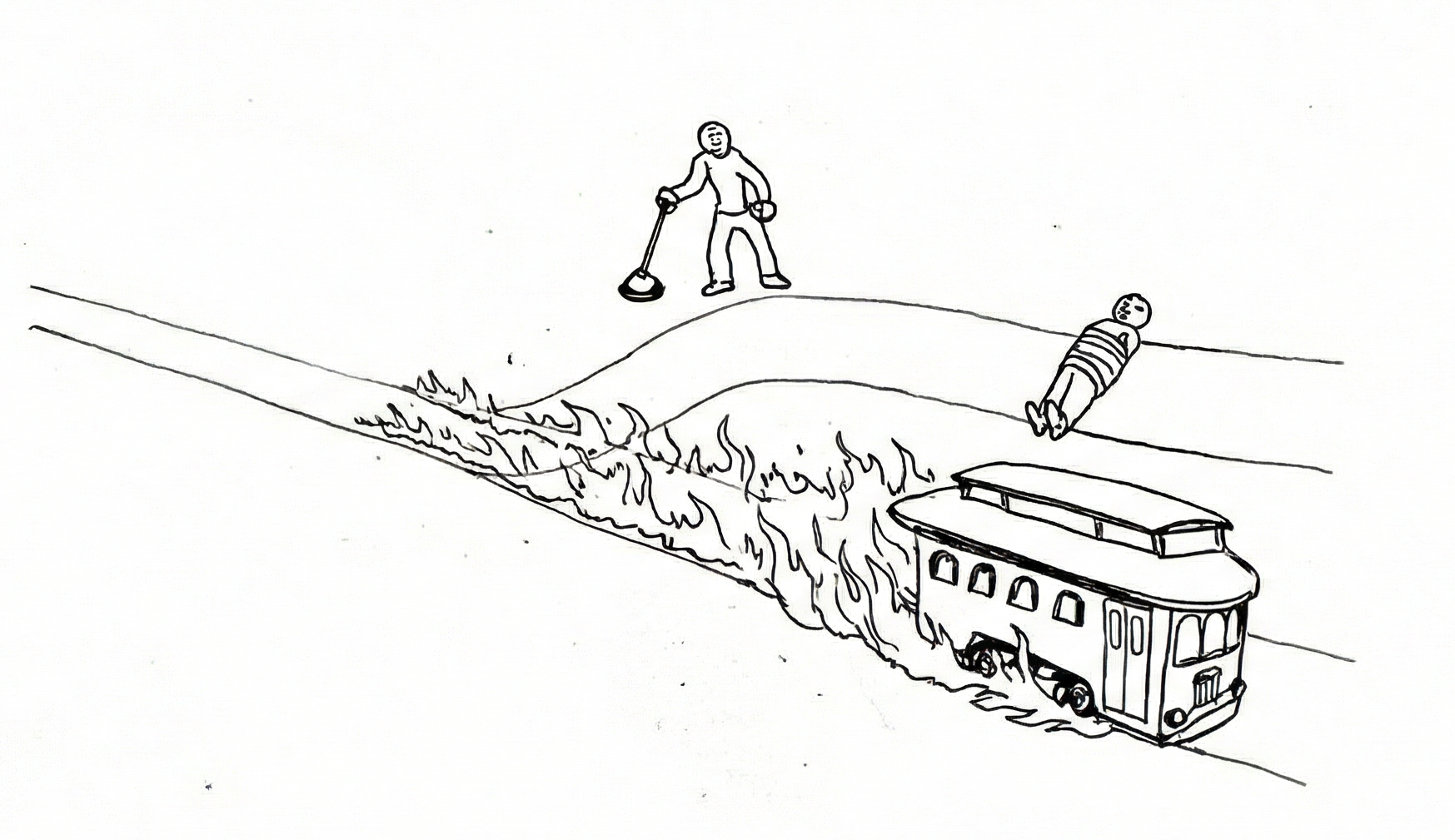 Trolley Meme Blank Meme Template