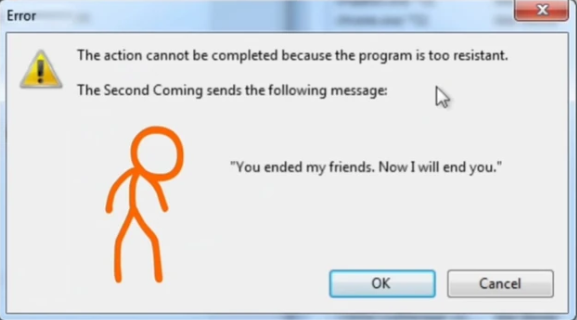 High Quality You Ended My Friends (Alan Becker) Blank Meme Template