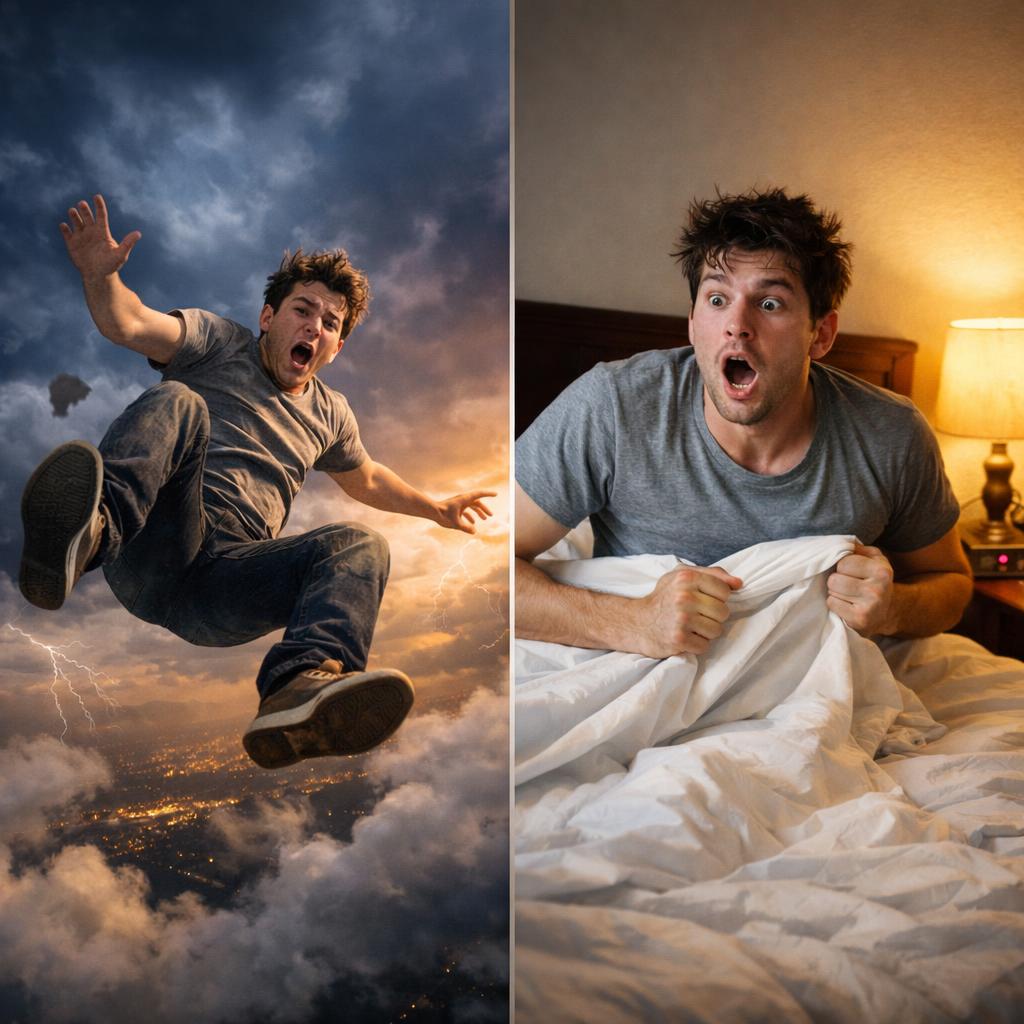 when you fall but you wake up Blank Meme Template