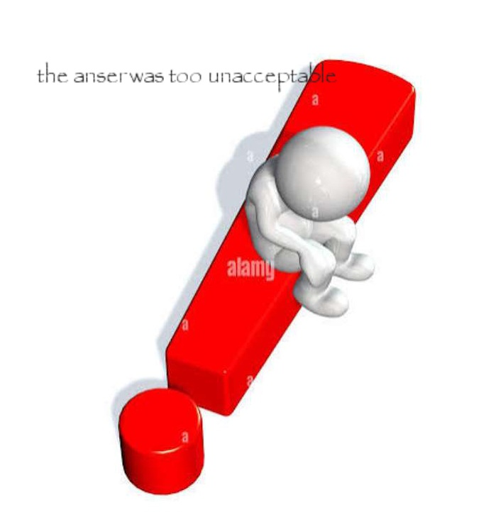High Quality The anser was too unnacceptable Blank Meme Template
