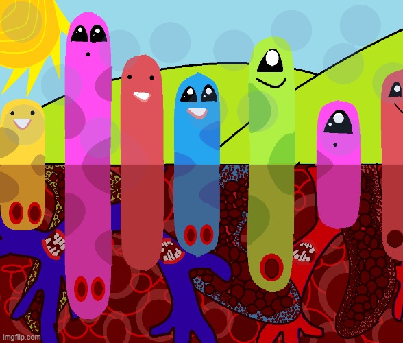 Art made in Paint in about 7 hours. why did i waste my life on this? idk, maybe i'll post it in the GD subredit or smth | made w/ Imgflip meme maker