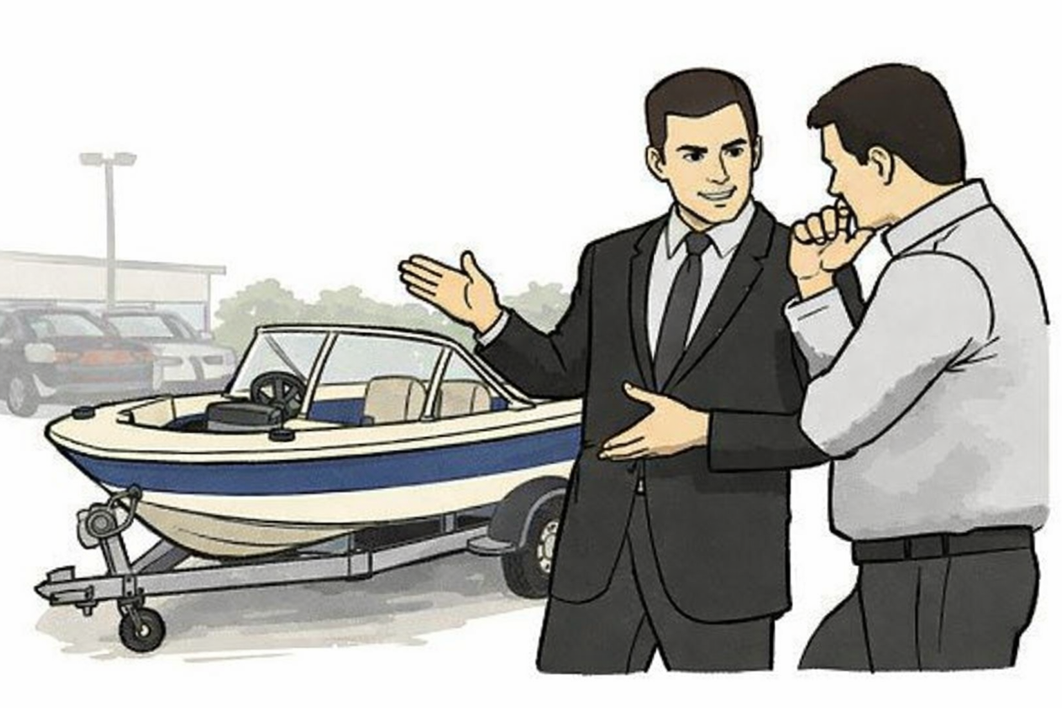 Boat Salesman Blank Meme Template