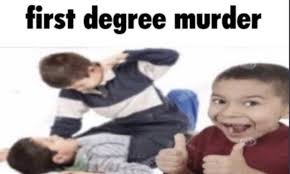 First degree murder Blank Meme Template