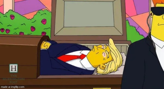 Trump coffin | image tagged in trump coffin | made w/ Imgflip meme maker