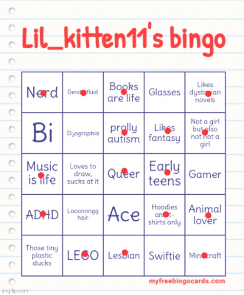 welp | image tagged in lil_kitten11's bingo | made w/ Imgflip meme maker