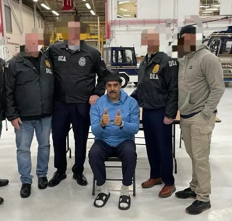 Maduro with the boys Blank Meme Template