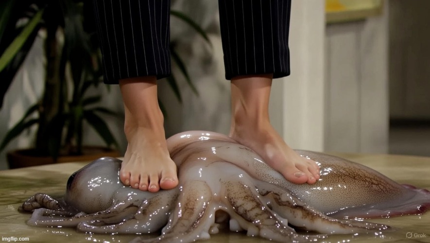 STEPPING ON A SQUID | made w/ Imgflip meme maker