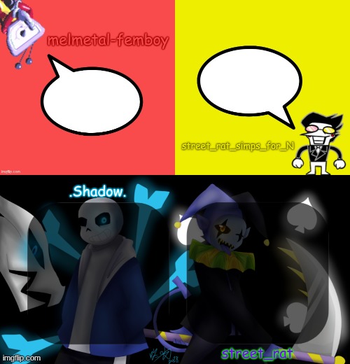 image tagged in melmetal-femboy and street_rat shared temp,street and moons shared temp | made w/ Imgflip meme maker