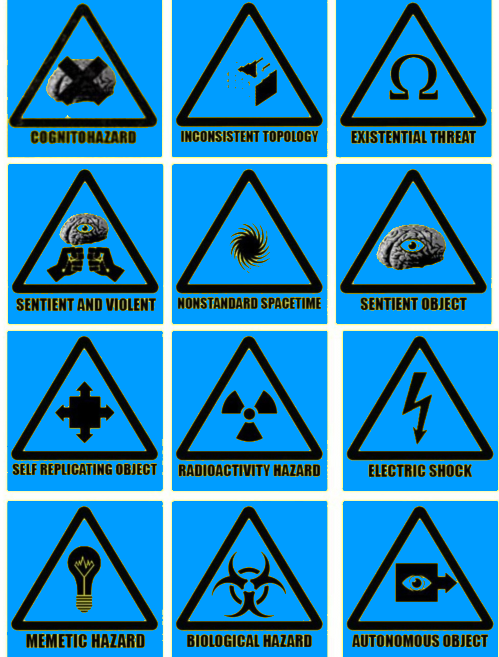 SCP EXISTENTIAL WARNING Blank Meme Template