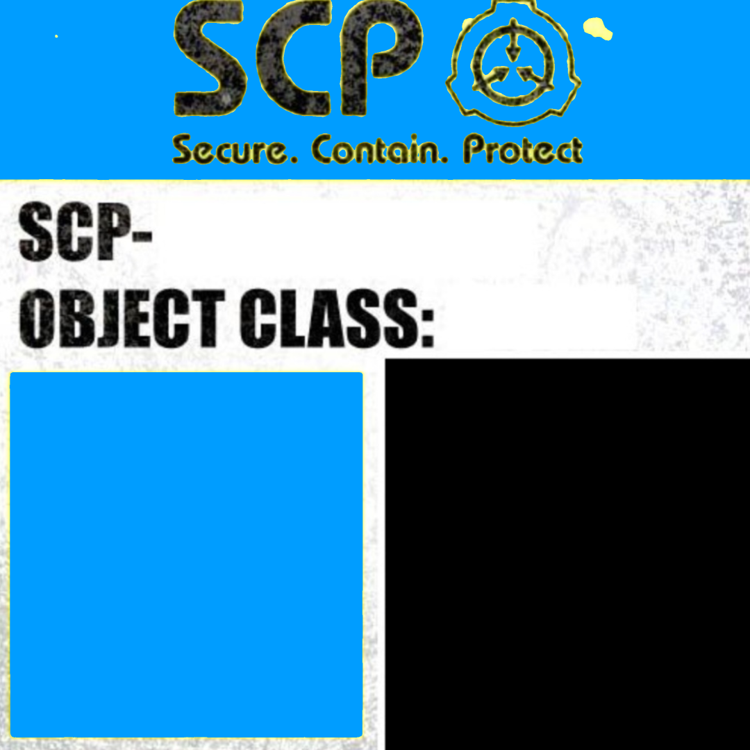 SCP EXISTENTIAL LABEL Blank Meme Template
