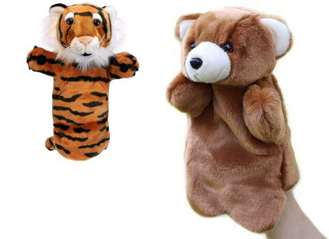 Tiger and Bear Mexican Puppet Blank Meme Template
