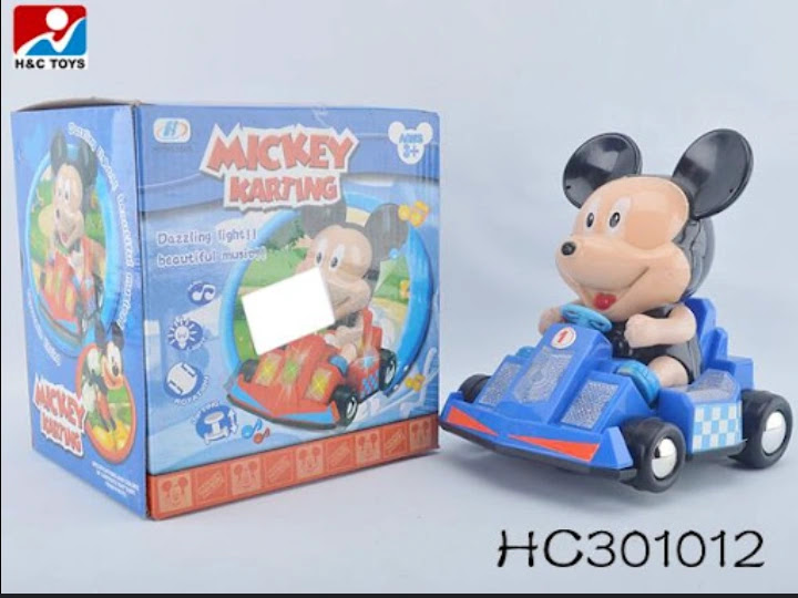 Mickey Mouse Super Cart Knock Off Bump and Go Toys Blank Meme Template
