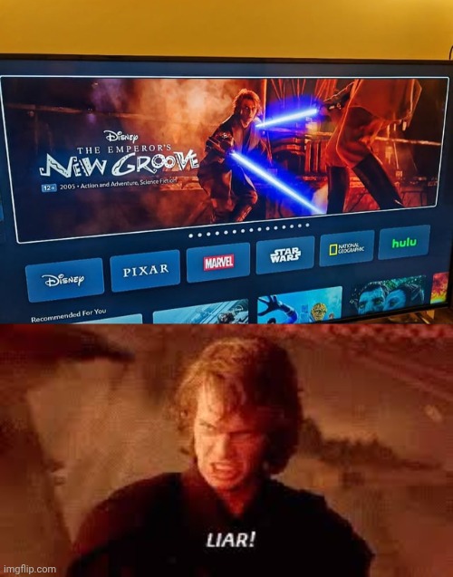 The Emperor's New Star Wars | image tagged in anakin liar,star wars,you had one job,memes,disney,liar | made w/ Imgflip meme maker