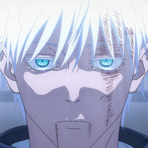 Gojo stare Blank Meme Template