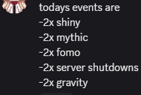 Todays events are Blank Meme Template