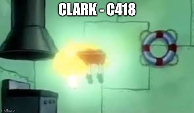 Floating Spongebob | CLARK - C418 | image tagged in floating spongebob | made w/ Imgflip meme maker