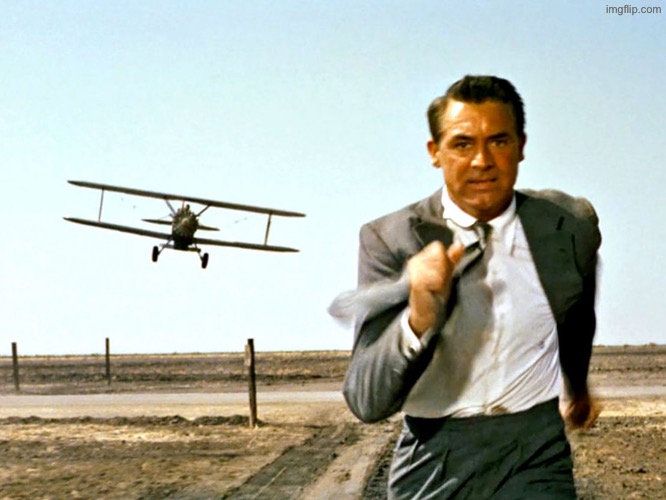 North by Northwest Plane | image tagged in north by northwest plane | made w/ Imgflip meme maker