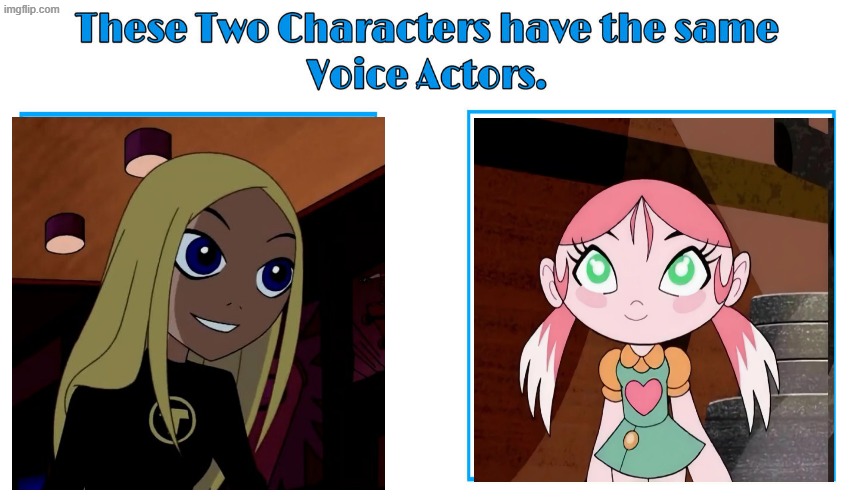 Ashley Johnson 2 | image tagged in same voice actor,ashley johnson,teen titans,disney,dc comics,super robot monkey team hyper force go | made w/ Imgflip meme maker