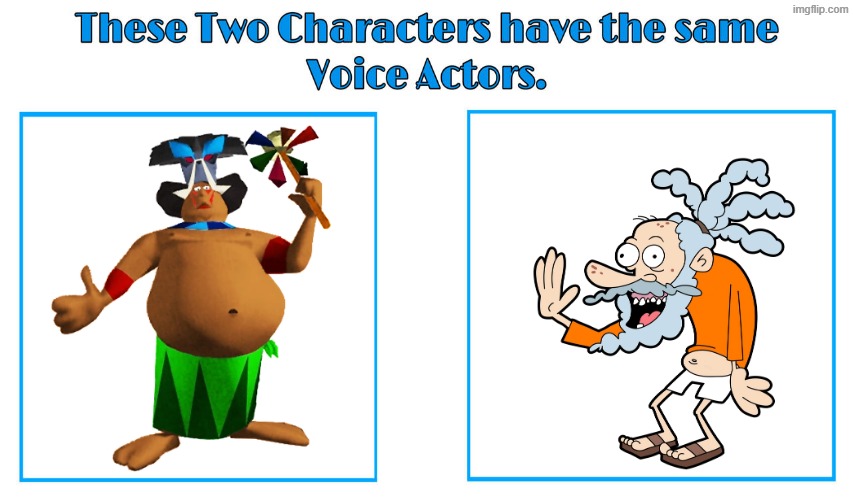 Dwight Schultz 2 | image tagged in same voice actor,dwight schultz,the grim adventures of billy and mandy,crash bandicoot,cartoon network | made w/ Imgflip meme maker