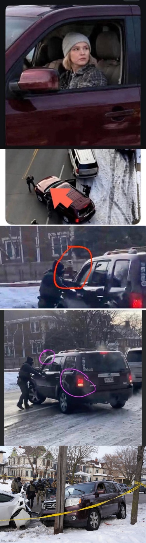 Renee Good vehicular assault Blank Meme Template