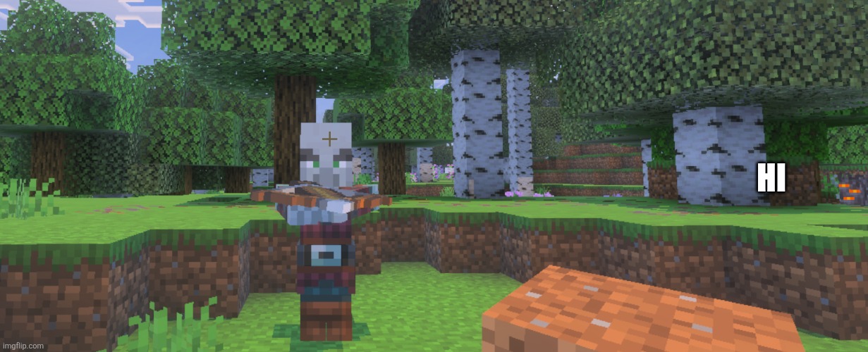 Pillager | HI | image tagged in pillager | made w/ Imgflip meme maker