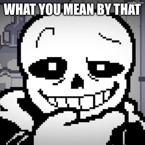 WHAT YOU MEAN BY THAT | made w/ Imgflip meme maker