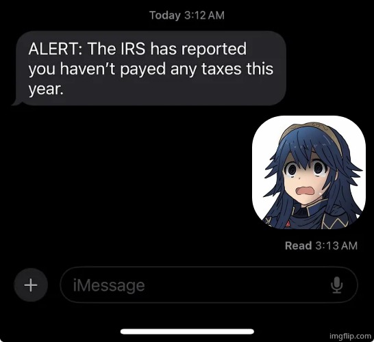 IRS report | image tagged in irs report | made w/ Imgflip meme maker