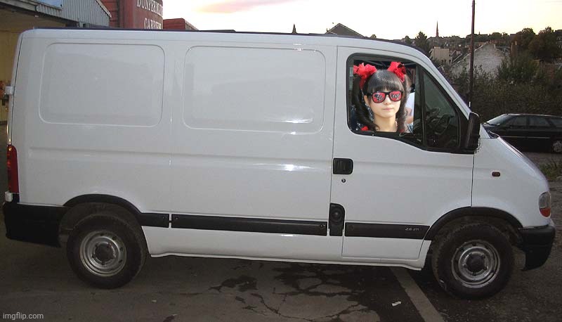 image tagged in blank white van | made w/ Imgflip meme maker