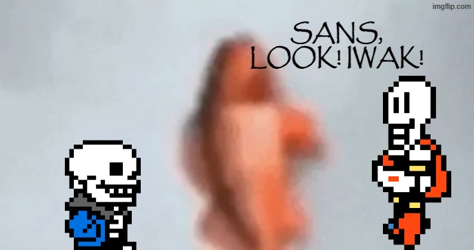 fish | SANS, LOOK! IWAK! | image tagged in fish | made w/ Imgflip meme maker